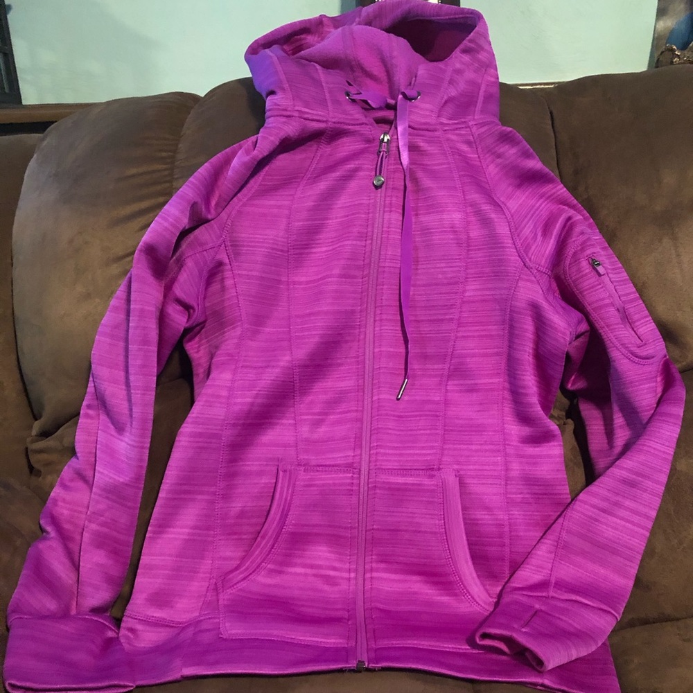 Zip up with hood